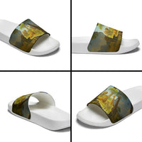 Angola Slide Sandals with Savannah Wildlife Design and African Animal - Wonder Print Shop