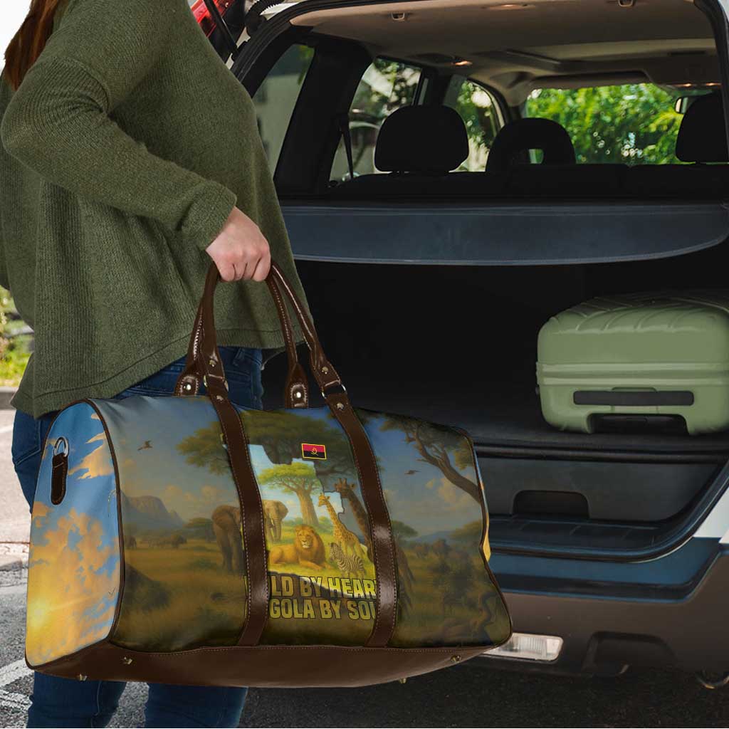 Angola Travel Bag with Savannah Wildlife Design and African Animal - Wonder Print Shop
