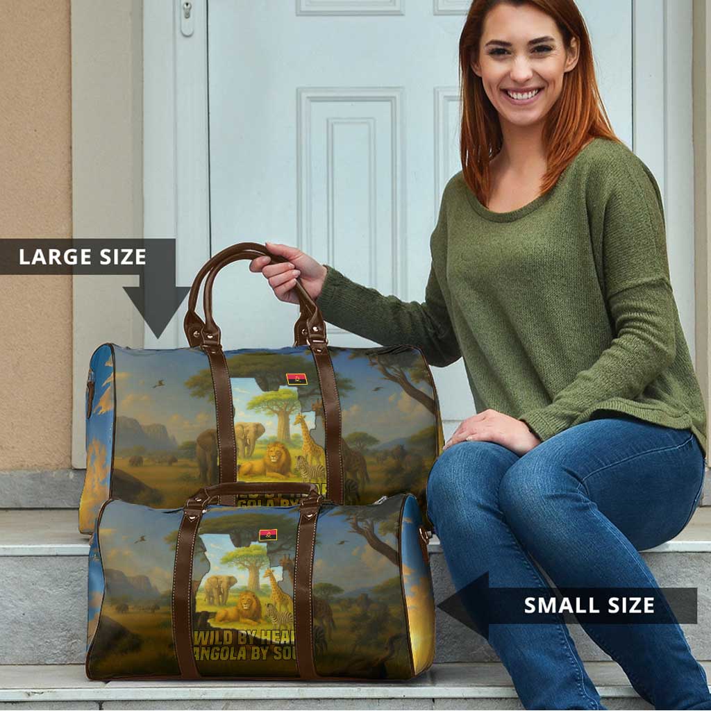 Angola Travel Bag with Savannah Wildlife Design and African Animal - Wonder Print Shop
