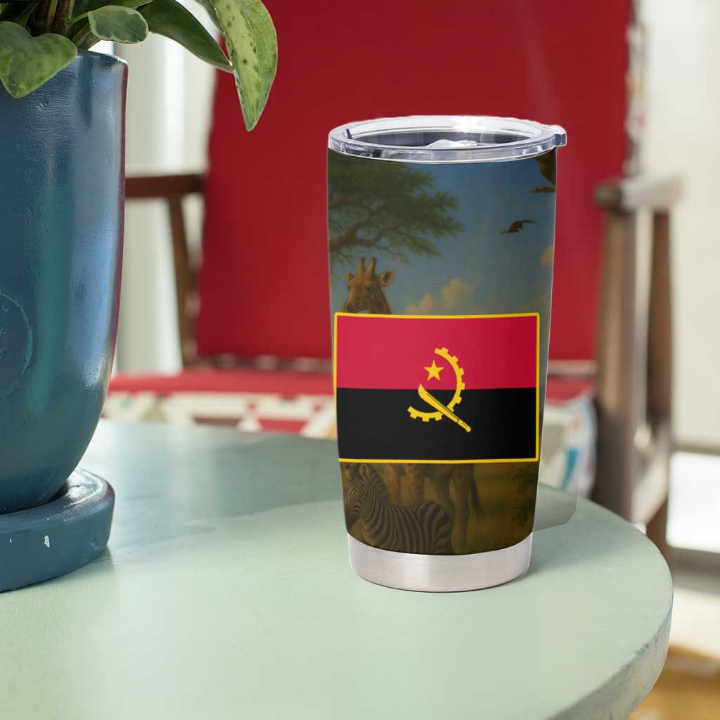 Angola Tumbler Cup with Savannah Wildlife Design and African Animal - Wonder Print Shop