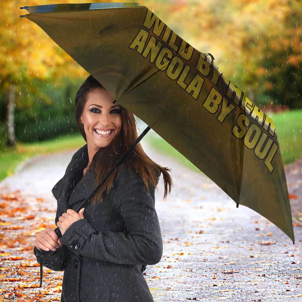 Angola Umbrella with Savannah Wildlife Design and African Animal - Wonder Print Shop