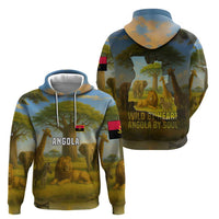 Angola Zip Hoodie with Savannah Wildlife Design and African Animal - Wonder Print Shop