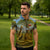 Angola Zipper Polo Shirt with Savannah Wildlife Design and African Animal - Wonder Print Shop