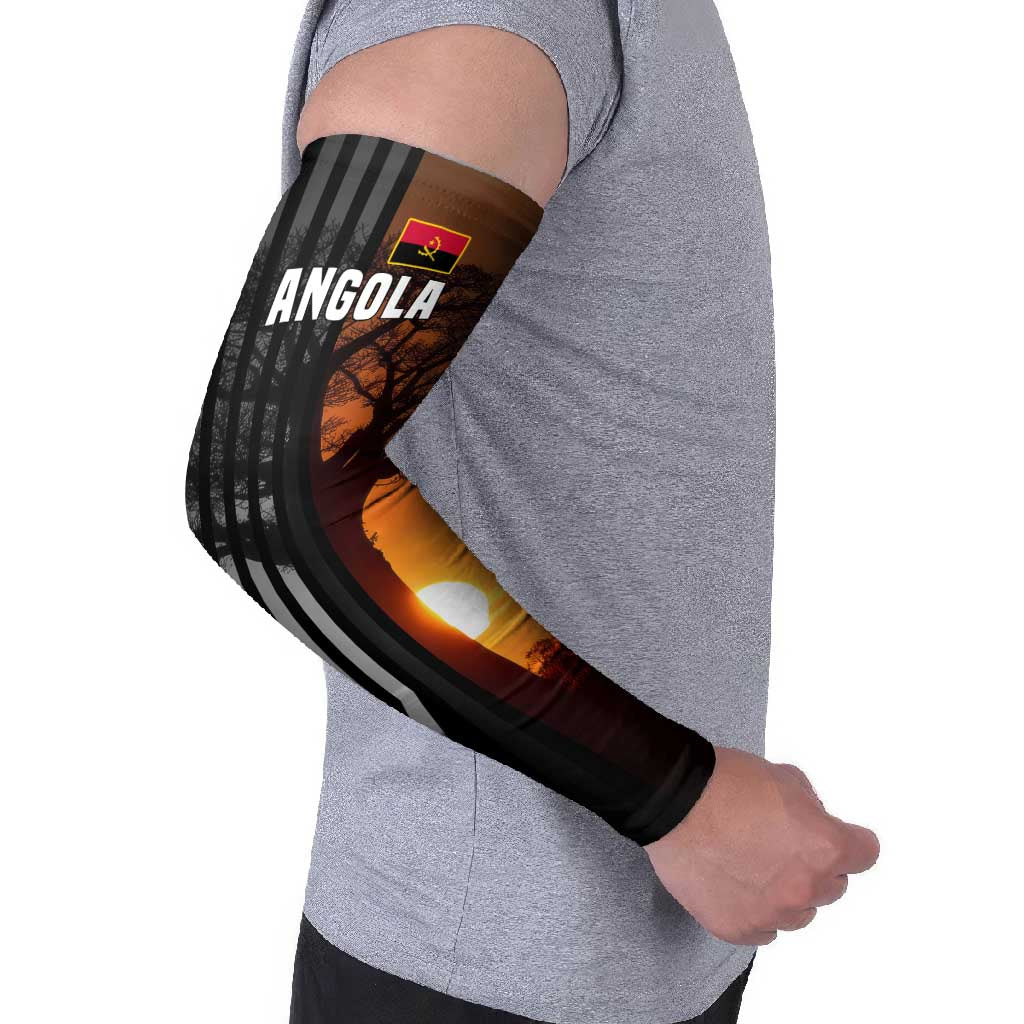 Angola Arm Sleeves with Sunset Zebra Design and African Nature - Wonder Print Shop