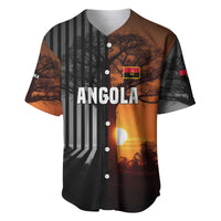Angola Baseball Jersey with Sunset Zebra Design and African Nature - Wonder Print Shop