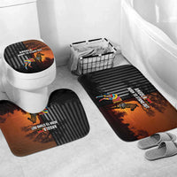 Angola Bathroom Set with Sunset Zebra Design and African Nature - Wonder Print Shop