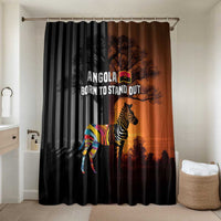Angola Bathroom Set with Sunset Zebra Design and African Nature - Wonder Print Shop