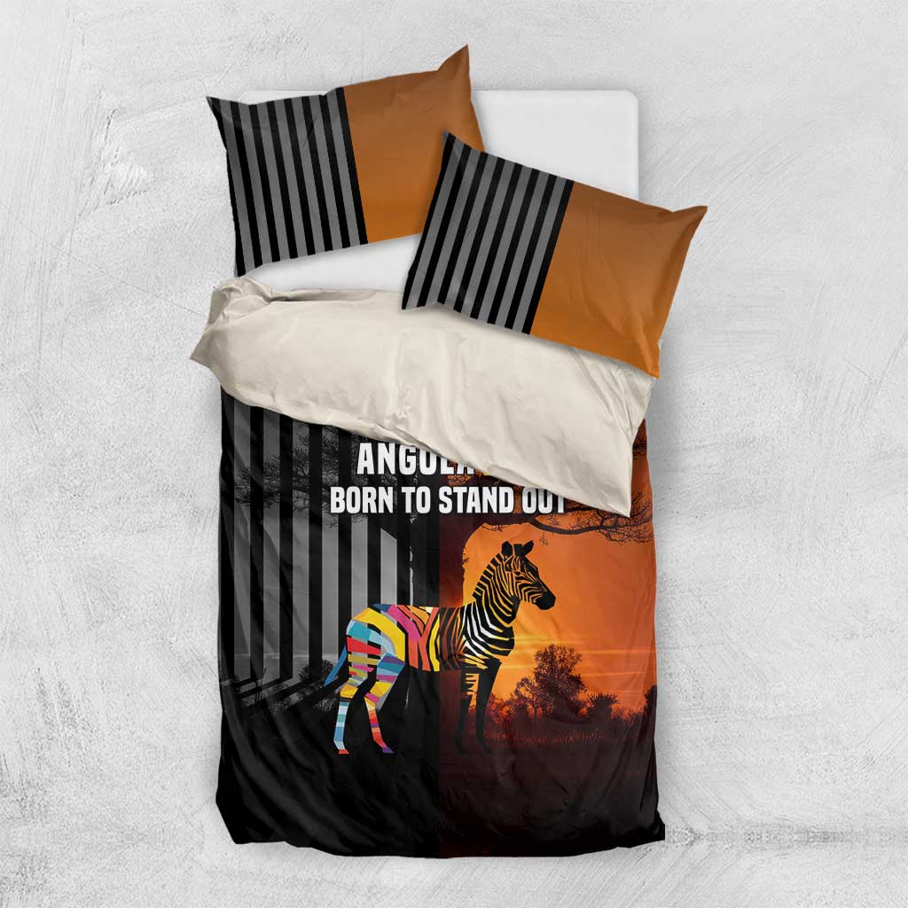 Angola Bedding Set with Sunset Zebra Design and African Nature - Wonder Print Shop