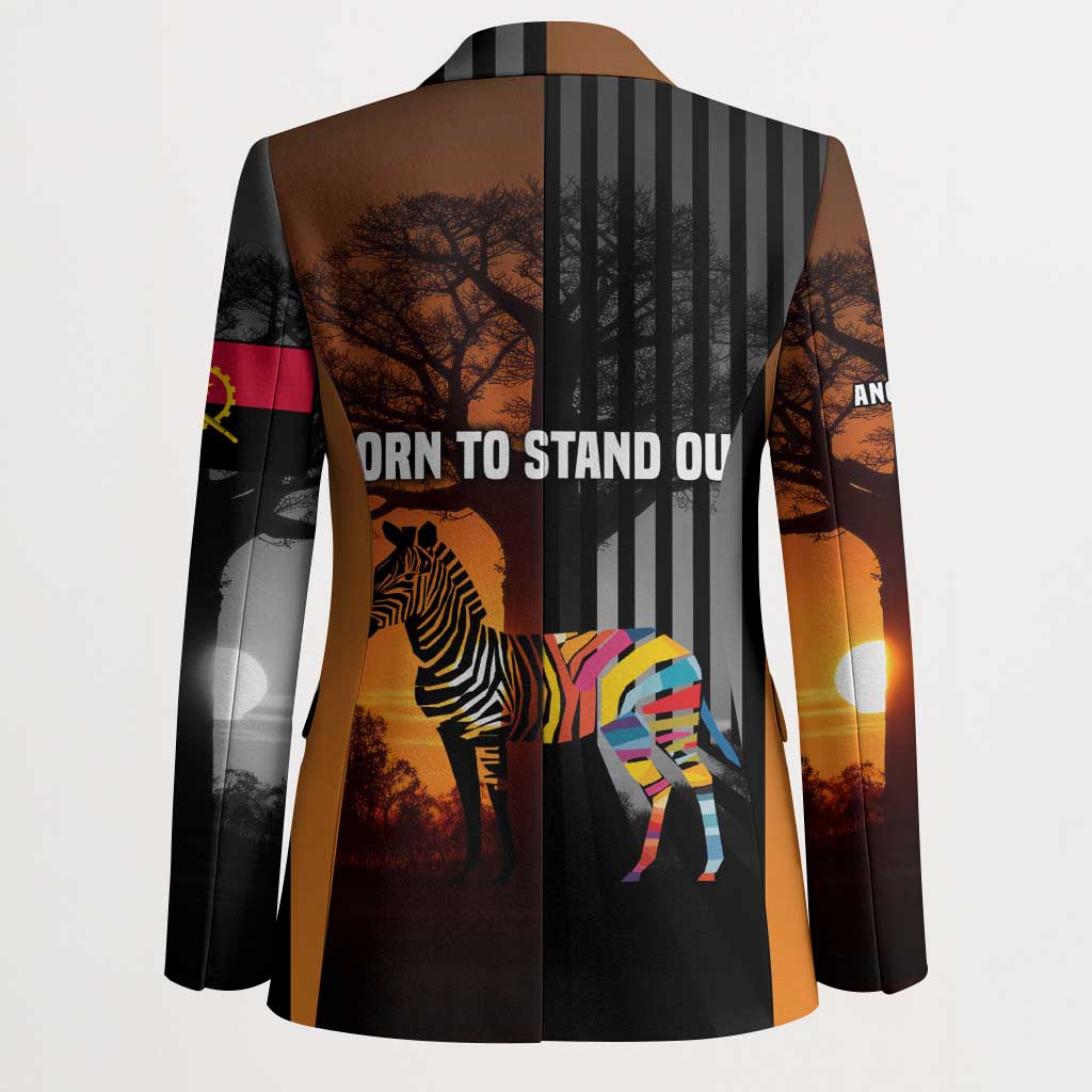 Angola Blazer with Sunset Zebra Design and African Nature - Wonder Print Shop