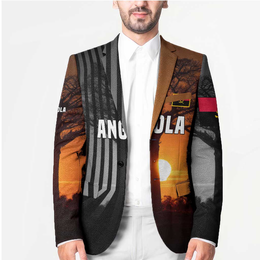 Angola Blazer with Sunset Zebra Design and African Nature - Wonder Print Shop
