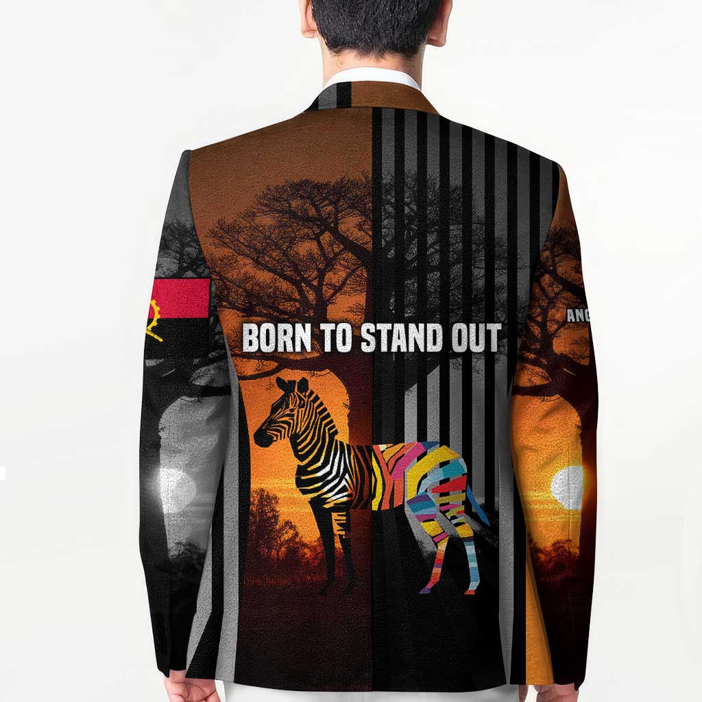 Angola Blazer with Sunset Zebra Design and African Nature - Wonder Print Shop