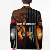 Angola Blazer with Sunset Zebra Design and African Nature - Wonder Print Shop