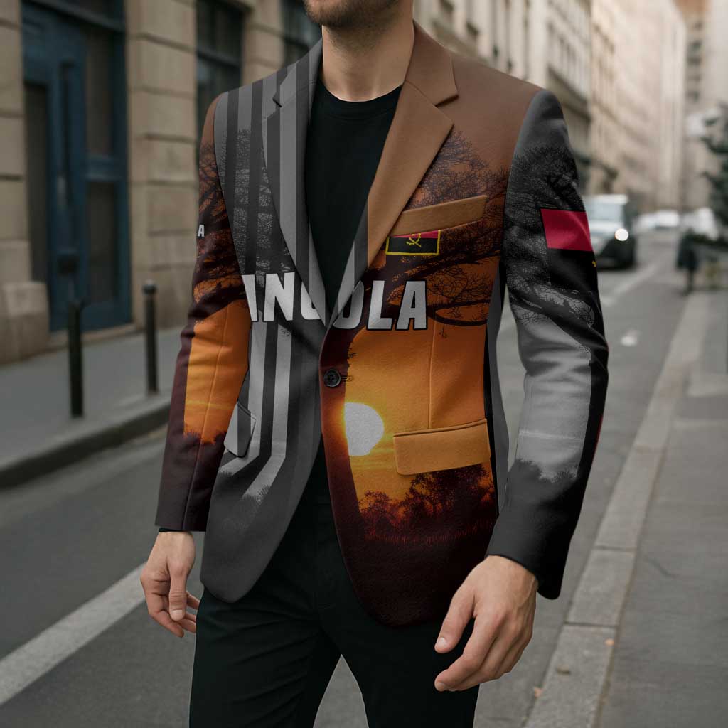 Angola Blazer with Sunset Zebra Design and African Nature - Wonder Print Shop