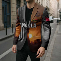 Angola Blazer with Sunset Zebra Design and African Nature - Wonder Print Shop