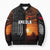 Angola Bomber Puffer Jacket with Sunset Zebra Design and African Nature - Wonder Print Shop
