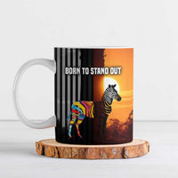 Angola Ceramic Mug with Sunset Zebra Design and African Nature - Wonder Print Shop