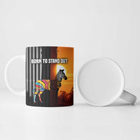 Angola Ceramic Mug with Sunset Zebra Design and African Nature - Wonder Print Shop