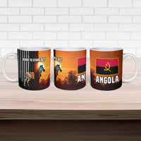 Angola Ceramic Mug with Sunset Zebra Design and African Nature - Wonder Print Shop