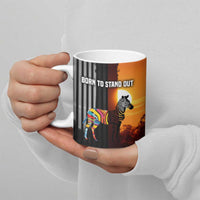 Angola Ceramic Mug with Sunset Zebra Design and African Nature - Wonder Print Shop