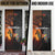 Angola Door Cover with Sunset Zebra Design and African Nature - Wonder Print Shop