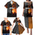 Angola Family Matching Puletasi and Hawaiian Shirt with Sunset Zebra Design and African Nature - Wonder Print Shop