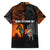 Angola Family Matching Summer Maxi Dress and Hawaiian Shirt with Sunset Zebra Design and African Nature - Wonder Print Shop