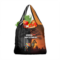 Angola Grocery Bag with Sunset Zebra Design and African Nature - Wonder Print Shop
