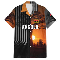 Angola Hawaiian Shirt with Sunset Zebra Design and African Nature - Wonder Print Shop