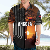Angola Hawaiian Shirt with Sunset Zebra Design and African Nature - Wonder Print Shop