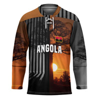 Angola Hockey Jersey with Sunset Zebra Design and African Nature - Wonder Print Shop