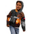 Angola Kid Hoodie with Sunset Zebra Design and African Nature - Wonder Print Shop