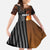 Angola Kid Short Sleeve Dress with Sunset Zebra Design and African Nature - Wonder Print Shop