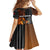 Angola Kid Short Sleeve Dress with Sunset Zebra Design and African Nature - Wonder Print Shop