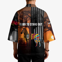 Angola Kimono with Sunset Zebra Design and African Nature - Wonder Print Shop