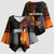 Angola Kimono Sleeve Blouse with Sunset Zebra Design and African Nature - Wonder Print Shop