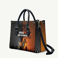 Angola Leather Bag with Sunset Zebra Design and African Nature - Wonder Print Shop