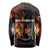 Angola Long Sleeve Shirt with Sunset Zebra Design and African Nature - Wonder Print Shop