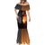 Angola Mermaid Dress with Sunset Zebra Design and African Nature - Wonder Print Shop