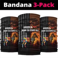 Angola Neck Gaiter with Sunset Zebra Design and African Nature TS04