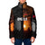 Angola Padded Jacket with Sunset Zebra Design and African Nature - Wonder Print Shop