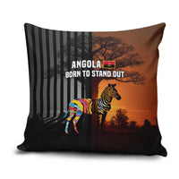 Angola Pillow Cover with Sunset Zebra Design and African Nature - Wonder Print Shop