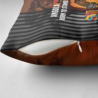 Angola Pillow Cover with Sunset Zebra Design and African Nature - Wonder Print Shop