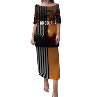 Angola Puletasi with Sunset Zebra Design and African Nature - Wonder Print Shop