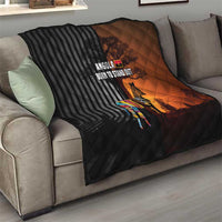 Angola Quilt with Sunset Zebra Design and African Nature - Wonder Print Shop