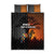 Angola Quilt Bed Set with Sunset Zebra Design and African Nature - Wonder Print Shop