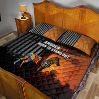 Angola Quilt Bed Set with Sunset Zebra Design and African Nature - Wonder Print Shop