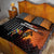 Angola Quilt Bed Set with Sunset Zebra Design and African Nature - Wonder Print Shop