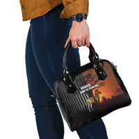 Angola Shoulder Handbag with Sunset Zebra Design and African Nature - Wonder Print Shop