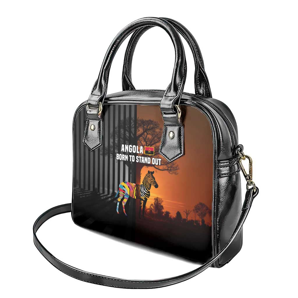 Angola Shoulder Handbag with Sunset Zebra Design and African Nature - Wonder Print Shop
