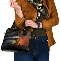 Angola Shoulder Handbag with Sunset Zebra Design and African Nature - Wonder Print Shop